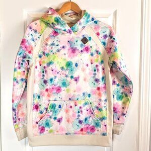 Burton Durable Goods Girl's Heron Multicolor Watercolor Hoodie XL